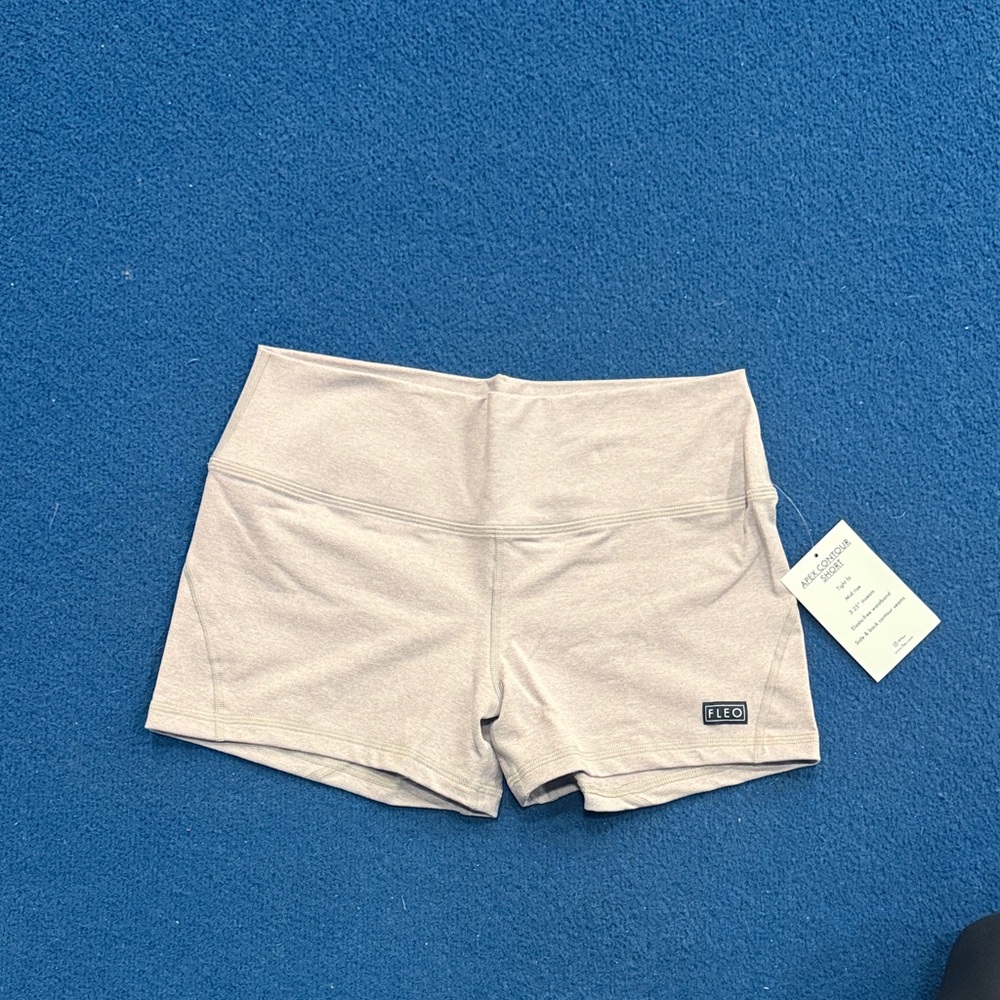 Fleo Women's Violet Heathered Shorts Tumbling/Gymnastics/Crossfit/Swim